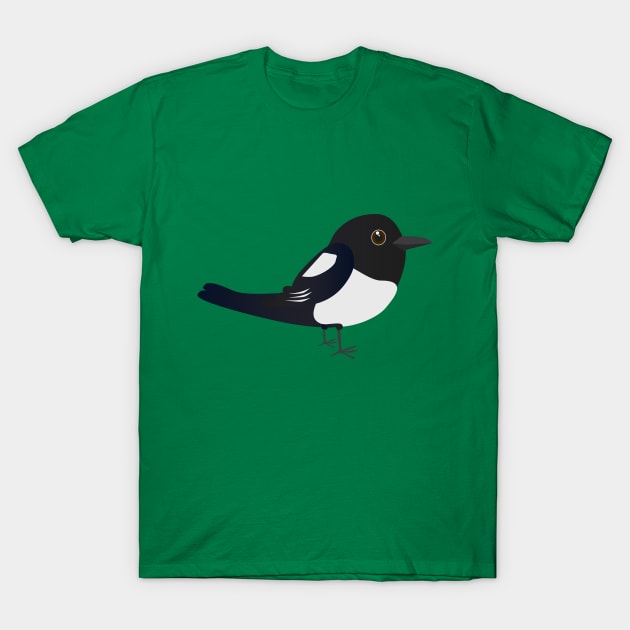 Cute magpie T-Shirt by Bwiselizzy